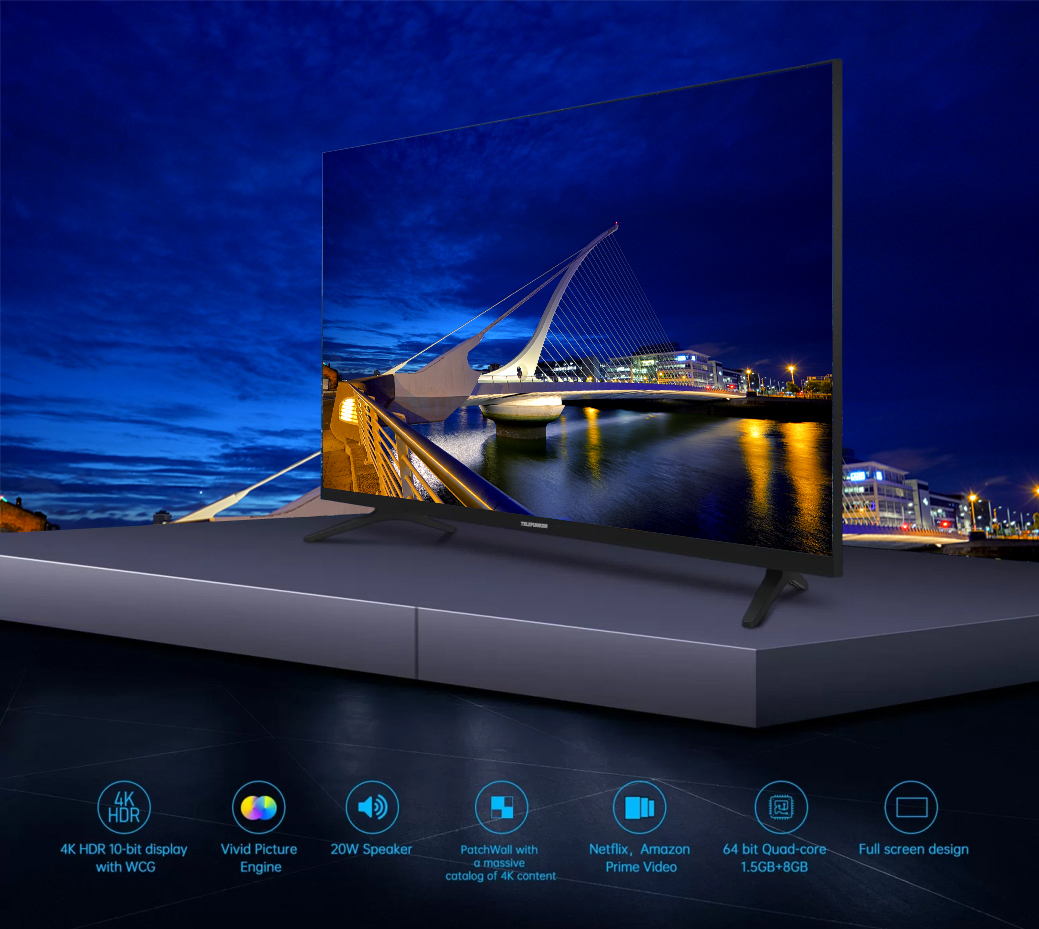 TELEFUNKEN N18 43 SMART TV UltraSlim Frameless Design 4k UHD LED SMART TV  with WebOS - Telefunken Electronics