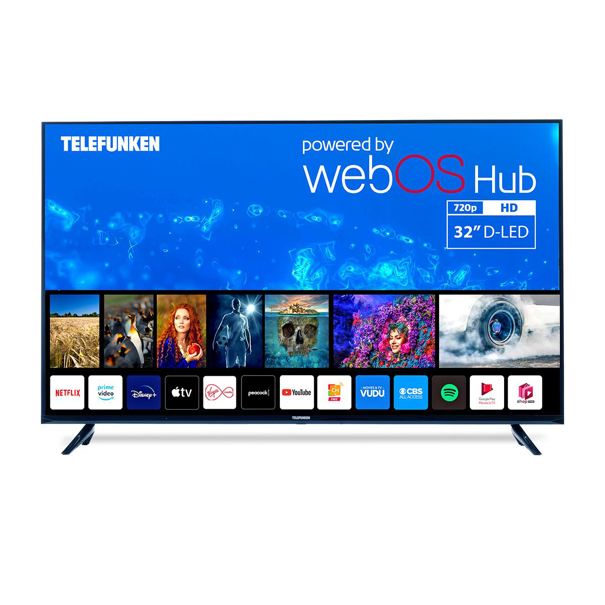 TELEFUNKEN N18 32" SMART TV UltraSlim Frameless Design HD LED SMART TV with WebOS