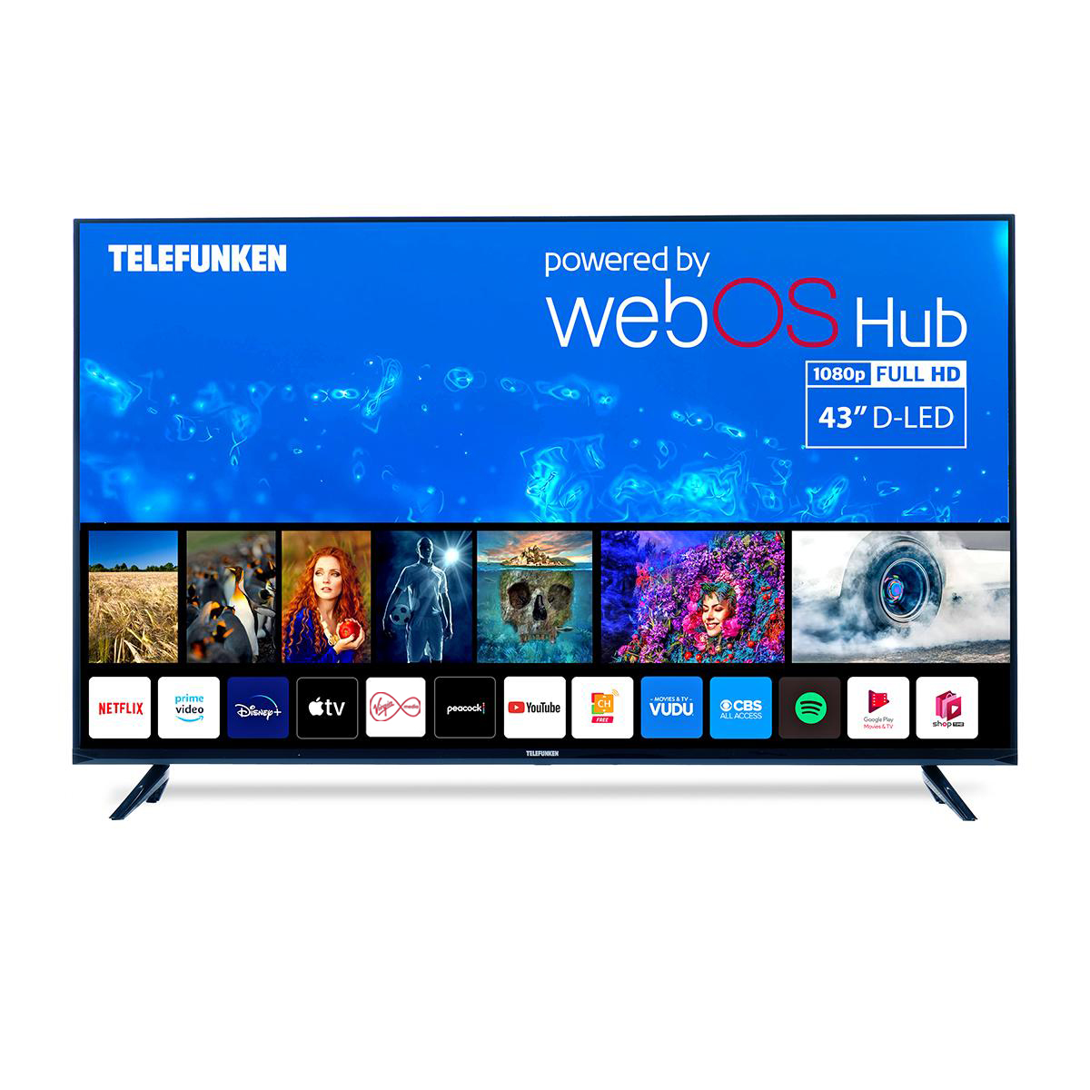 TELEFUNKEN N18 43" SMART TV UltraSlim Frameless Design Full HD LED SMART TV with WebOS