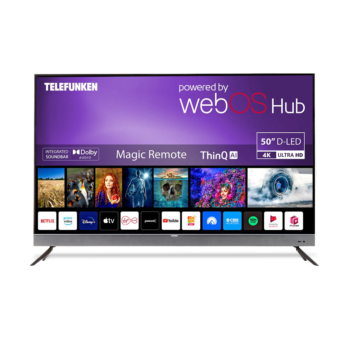 TELEFUNKEN N19  50” 4k UHD SMART TV with WebOS & Inbuilt Soundbar