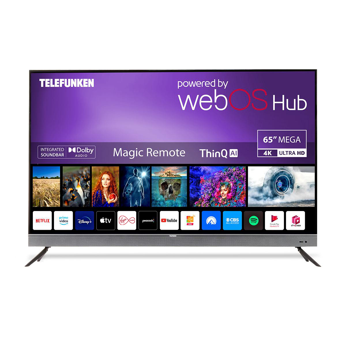 TELEFUNKEN N19  65” 4k UHD SMART TV with WebOS & Inbuilt Soundbar
